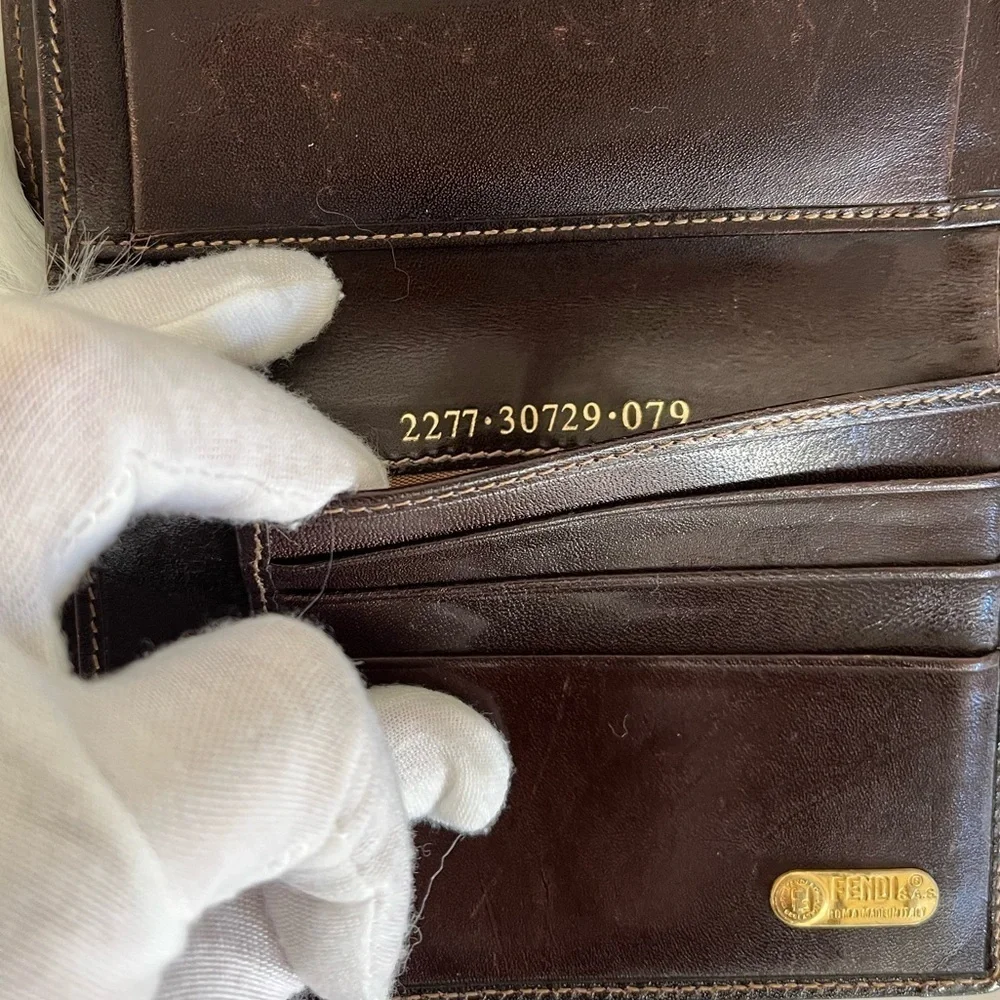 FENDI Zucca Trifold Wallet EUC Authenticity Guaranteed